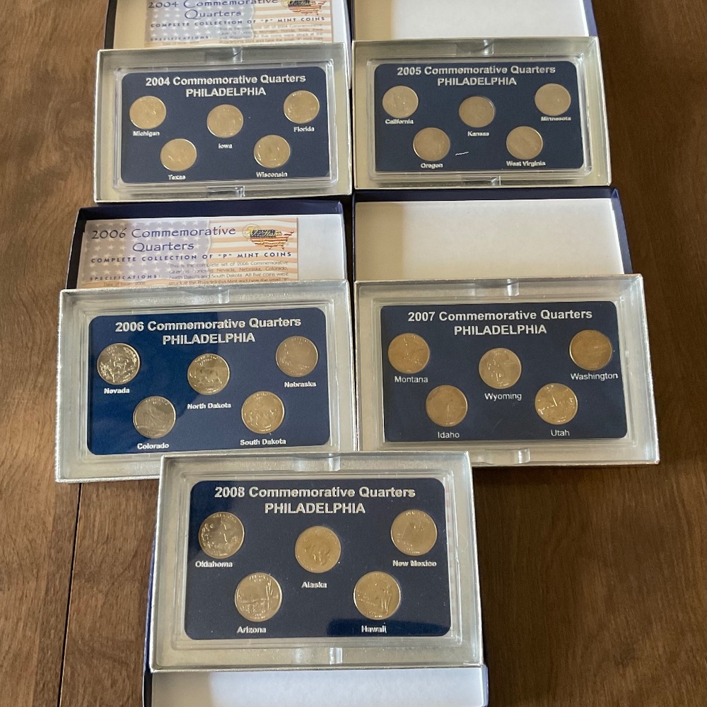Commemorative Quarters 2004 - 2008 Philadelphia Mint